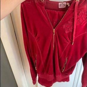 Juicy couture jump suit red